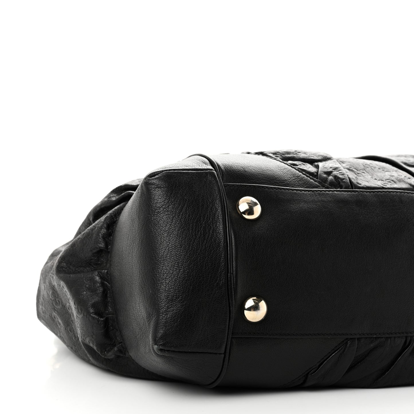 Guccissima Large Full Moon Tote Black