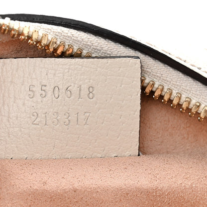 Gucci Textured Calfskin Web Mini Ophidia Round Shoulder Bag Mystic White 7 of 13