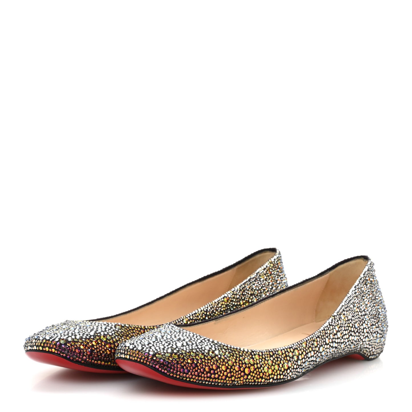 Suede Burma Strass Gozul Flats 40 Multicolor
