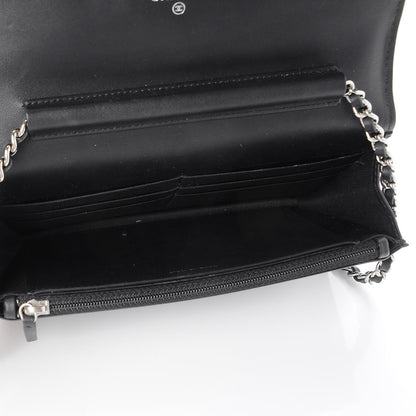 Chanel Patent Quilted Brilliant Wallet On Chain WOC Black 5 of 10