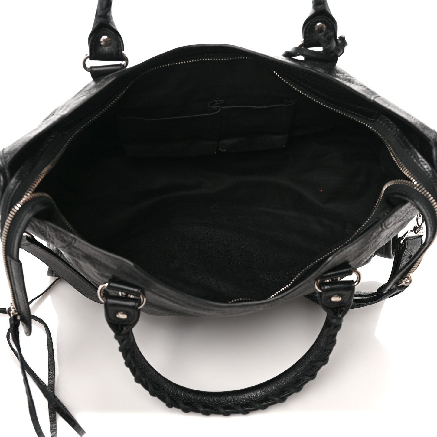 Agneau Classic Silver Hardware City Black