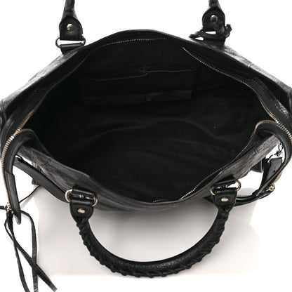 Balenciaga Agneau Classic Silver Hardware City Black 5 of 9