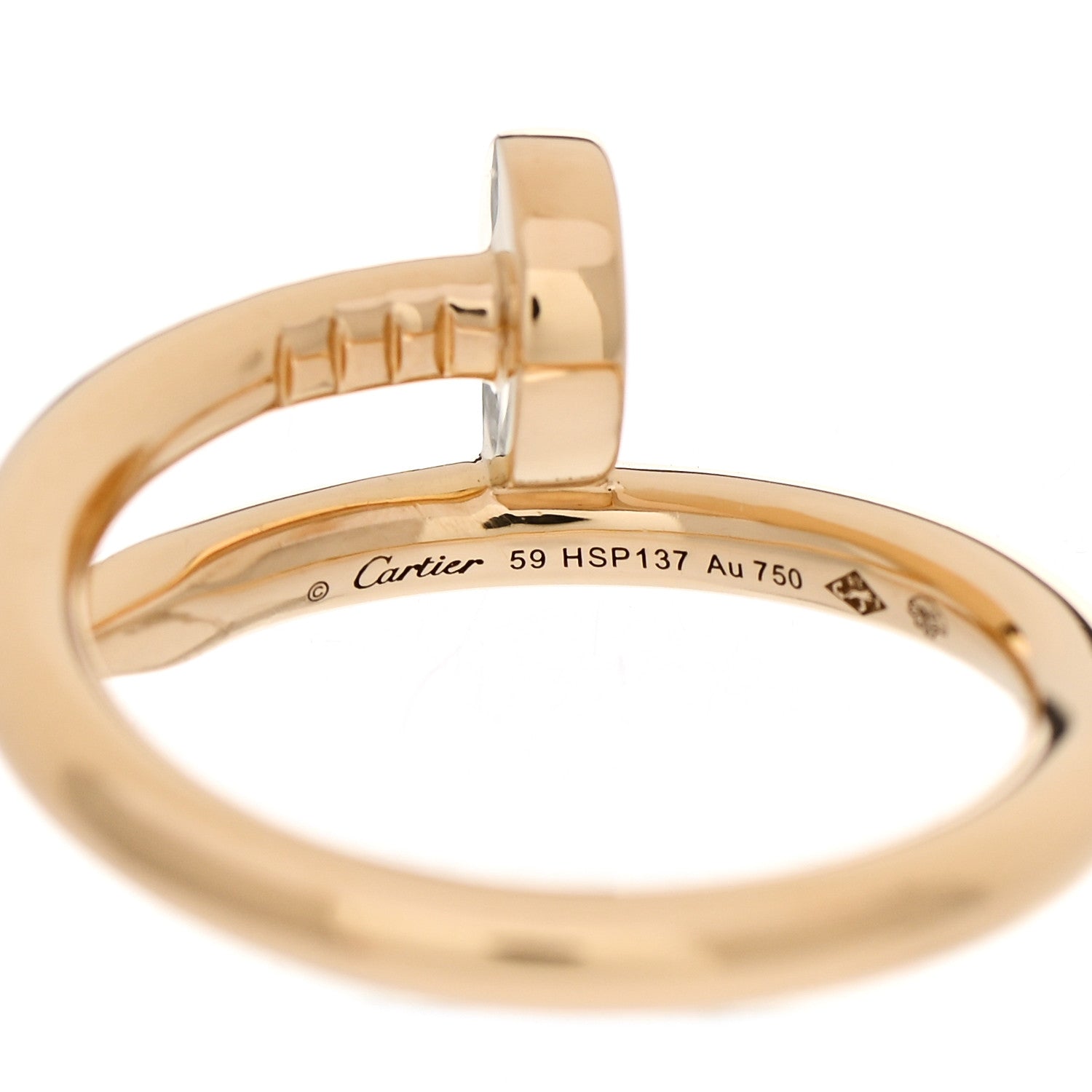Cartier 18K Yellow Gold Juste Un Clou Ring 59 8.75 4 of 6