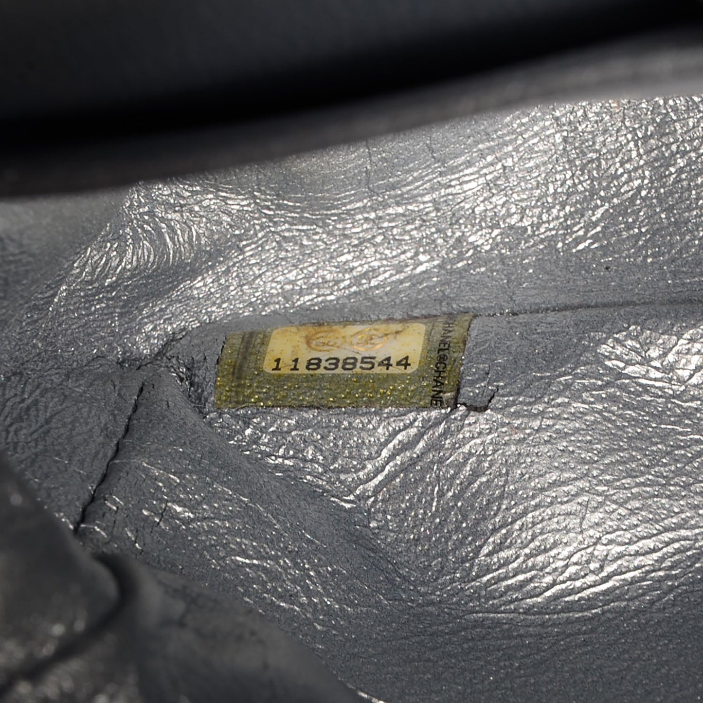 Lame Quilted Small Double Flap Metallic Silver