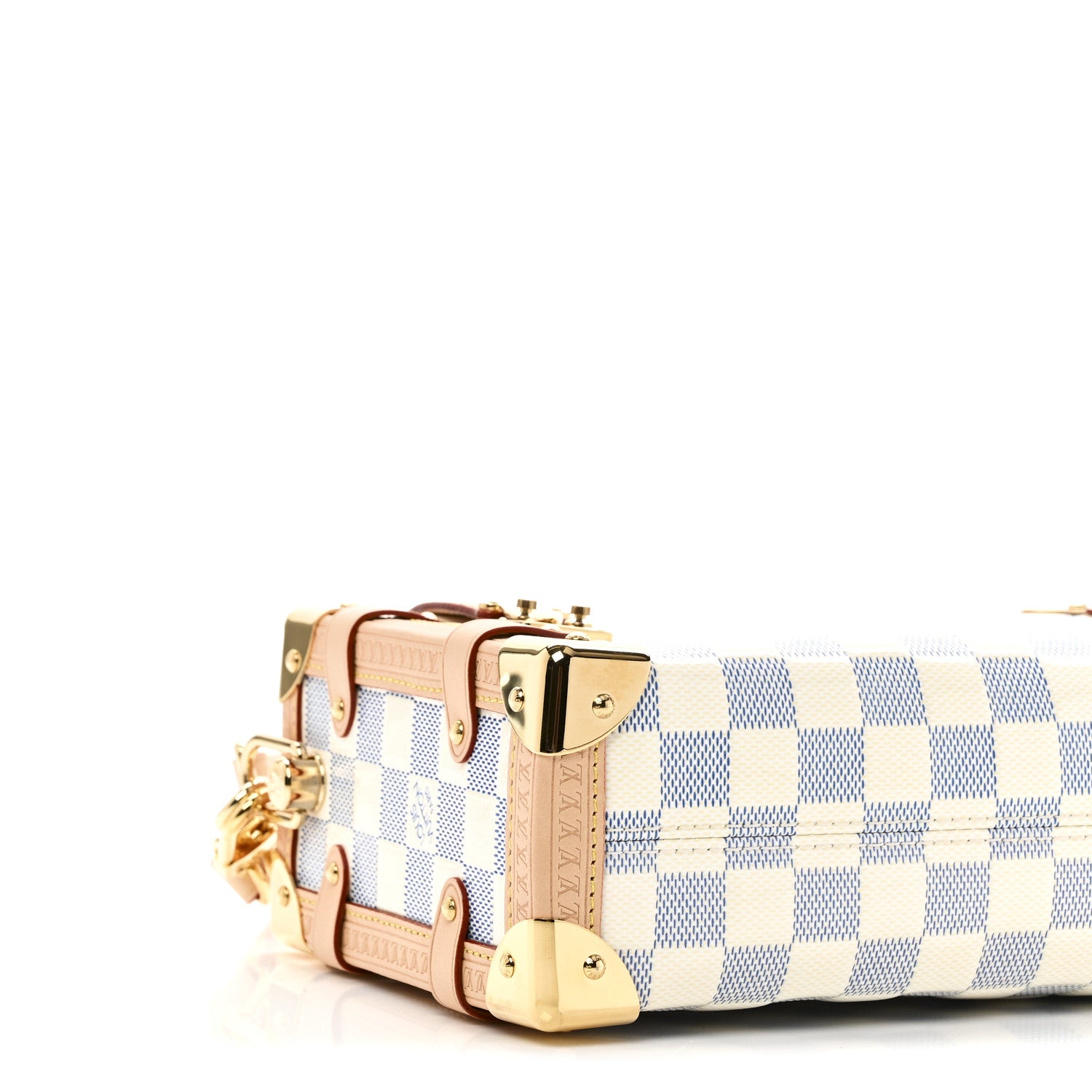 Louis Vuitton Damier Vernis Calfskin Side Trunk MM Celeste Blue 8 of 10