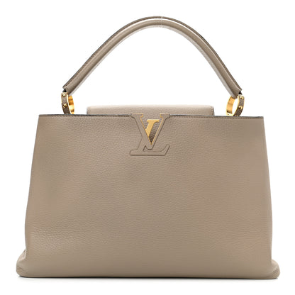 Louis Vuitton Taurillon Capucines MM Galet 1 of 9