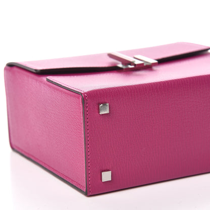 Hermes Chevre Mysore Enamel Cinhetic Boxy Top Handle Bag Rose Pourpre 8 of 13