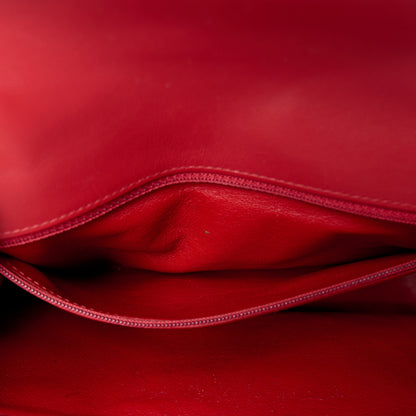 Chanel Calfskin Quilted Chevron In The City Bag Red 6 of 14