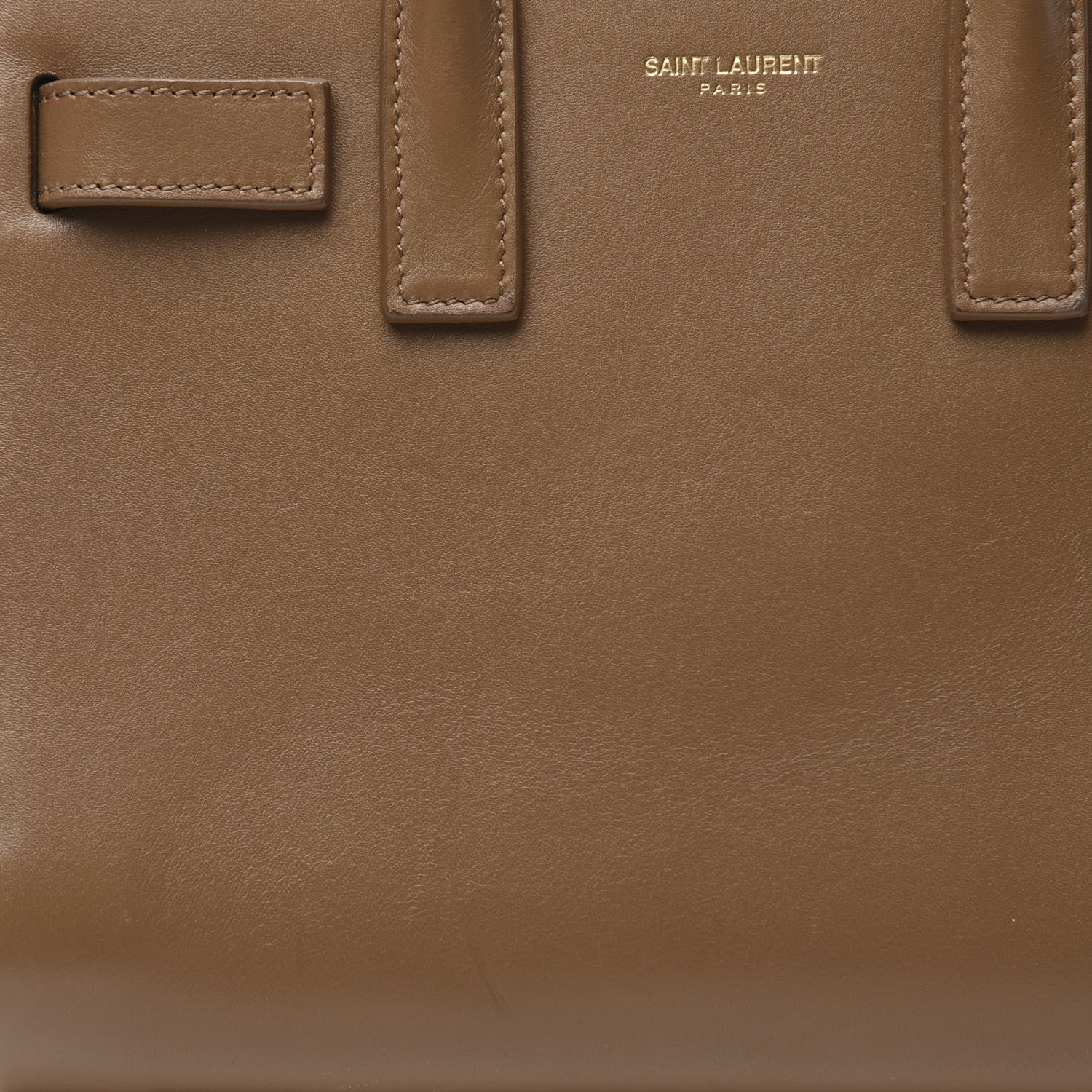Saint Laurent Calfskin Nano Sac De Jour Dark Beige 9 of 11
