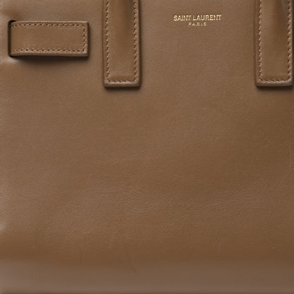 Saint Laurent Calfskin Nano Sac De Jour Dark Beige 9 of 11