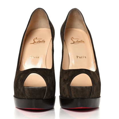 Christian Louboutin Suede Palais Royal Trepointe 140 Pumps 39 Bronze 2 of 8