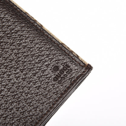 Gucci Monogram Metal Bar Continental Flap Wallet Beige Ebony Dark Brown 7 of 10