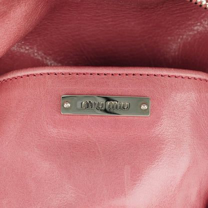 Miu Miu Vitello Lux Mini Bow Bag Loto 6 of 7