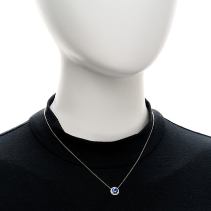 Tiffany Platinum Diamond Tanzanite Soleste Pendant Necklace 2 of 4