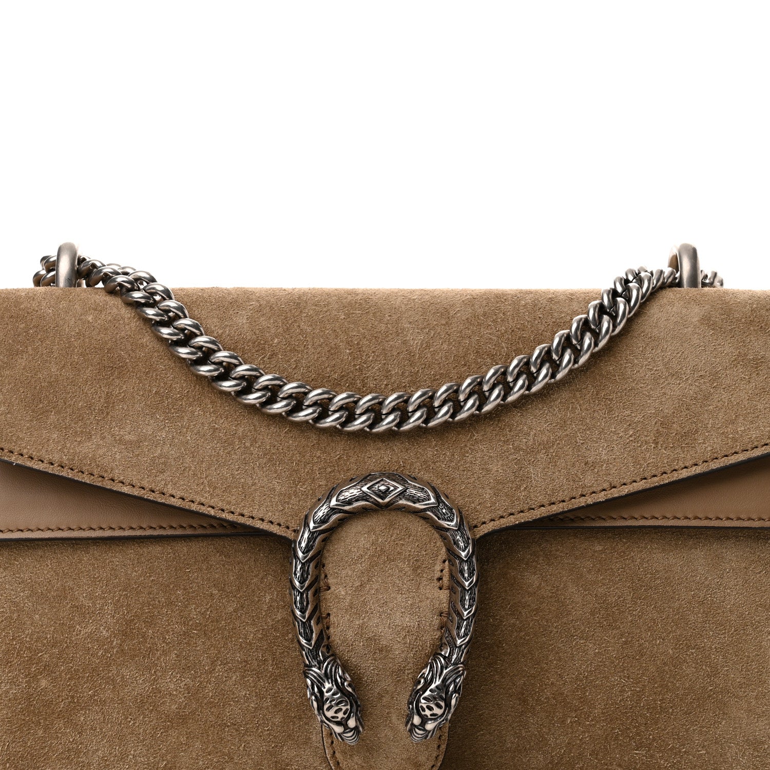 Gucci Suede Small Dionysus Shoulder Bag Taupe 8 of 10