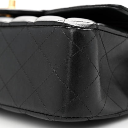 Chanel Lambskin Quilted Medium Double Flap Black 10 of 13