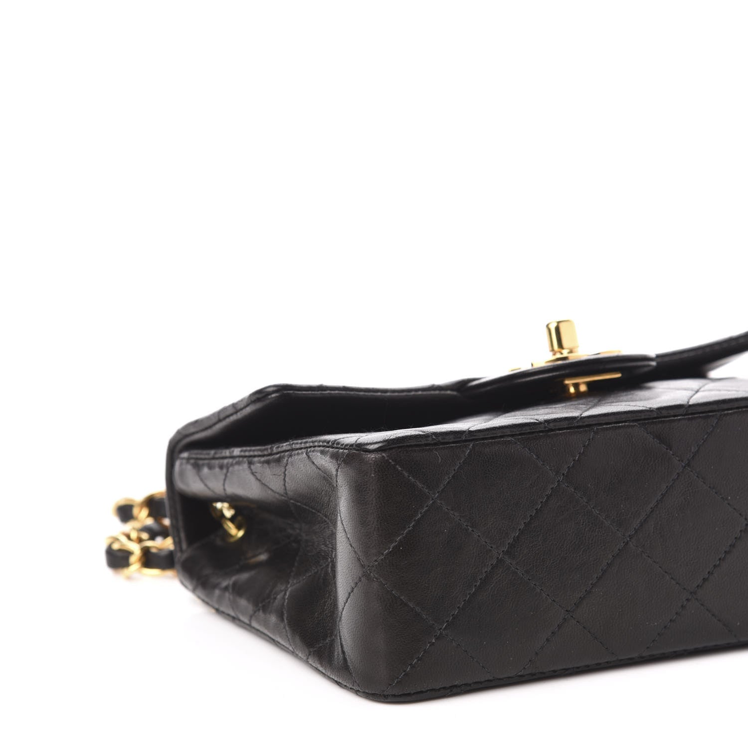 Chanel Lambskin Quilted Mini Square Flap Black 8 of 10