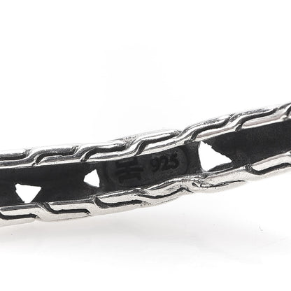 John Hardy Sterling Silver Kali Slim Curved Bangle Bracelet Set of 3 4 of 5