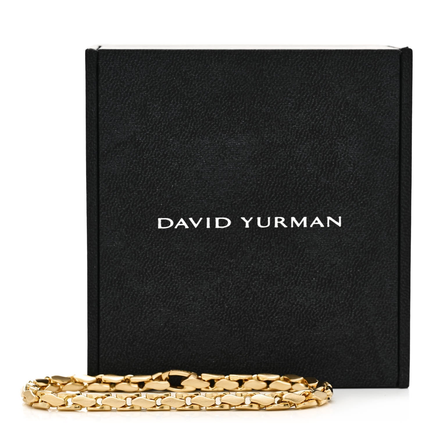 David Yurman 18K Yellow Gold 5mm Fluted Chain Bracelet 5 of 5