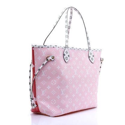Louis Vuitton Monogram Giant Neverfull MM Rouge 4 of 11