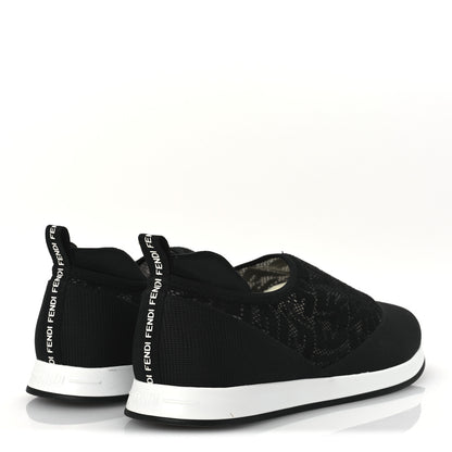 Fendi X SARAH COLEMAN Mesh FF Vertigo Runner Slip On Sneakers 39 Black 5 of 12