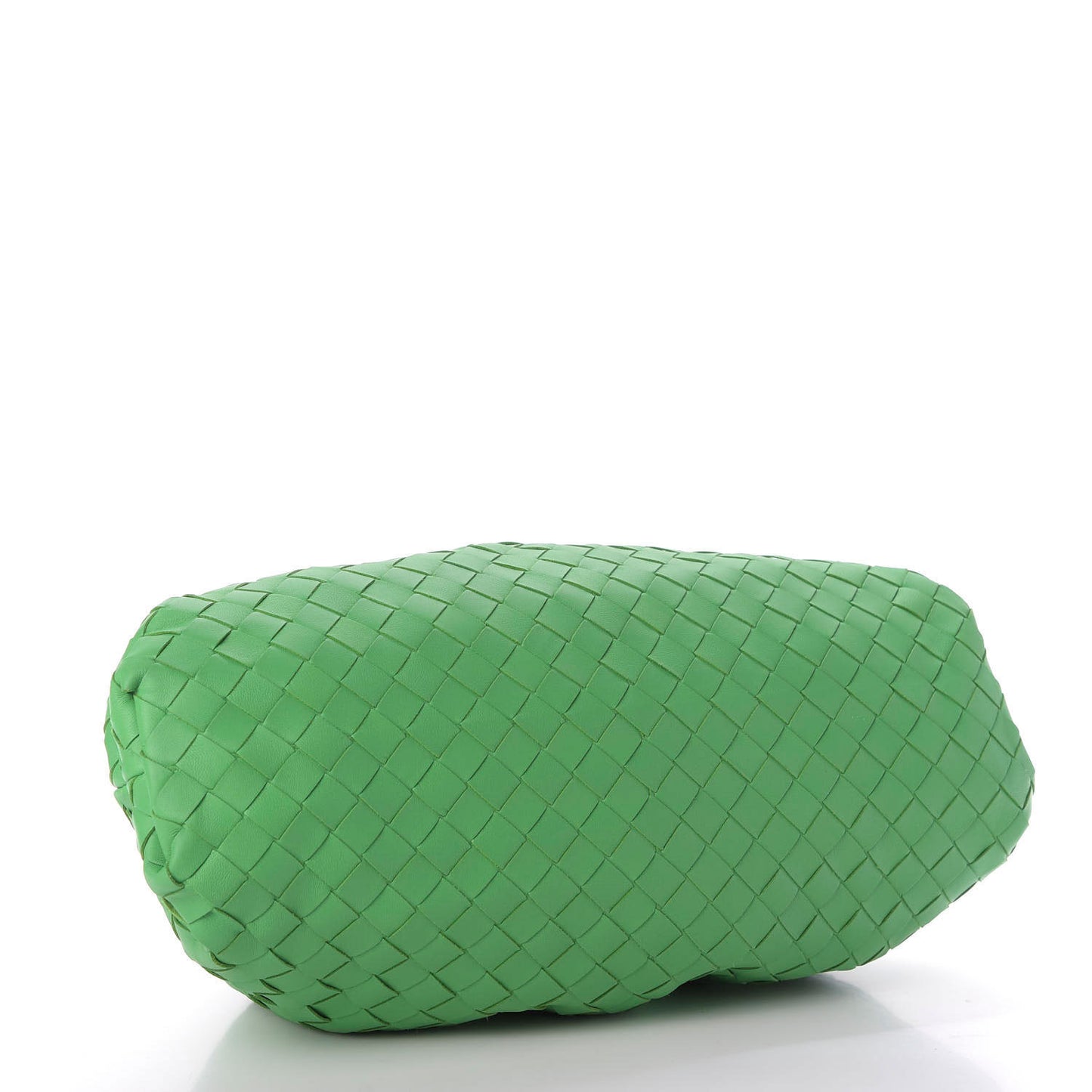 Nappa Maxi Intrecciato The Pouch Oversized Clutch Green