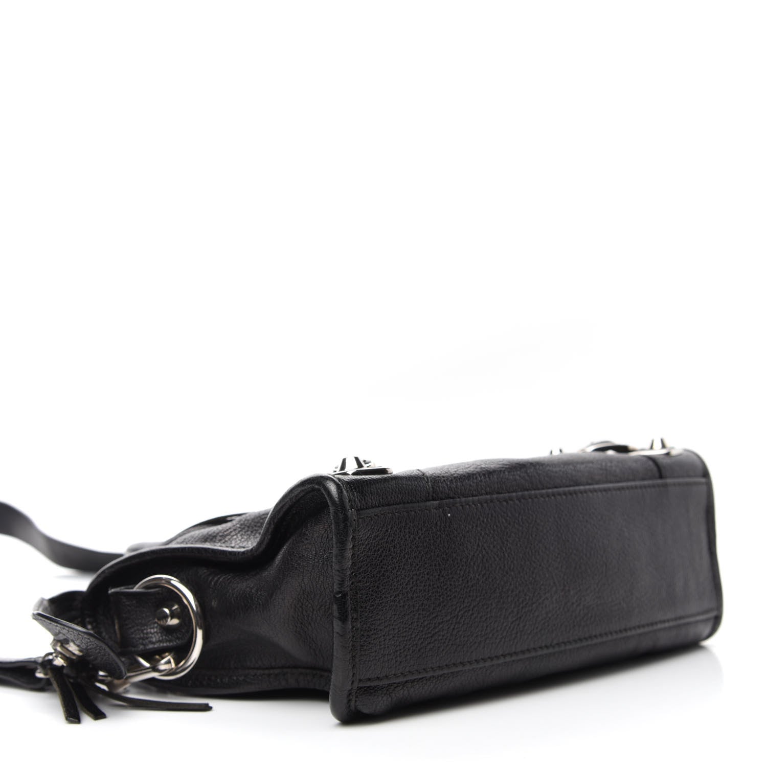 Balenciaga Chevre Silver Metallic Edge Hardware Mini City Black 4 of 15