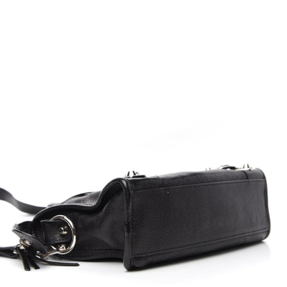 Balenciaga Chevre Silver Metallic Edge Hardware Mini City Black 4 of 15
