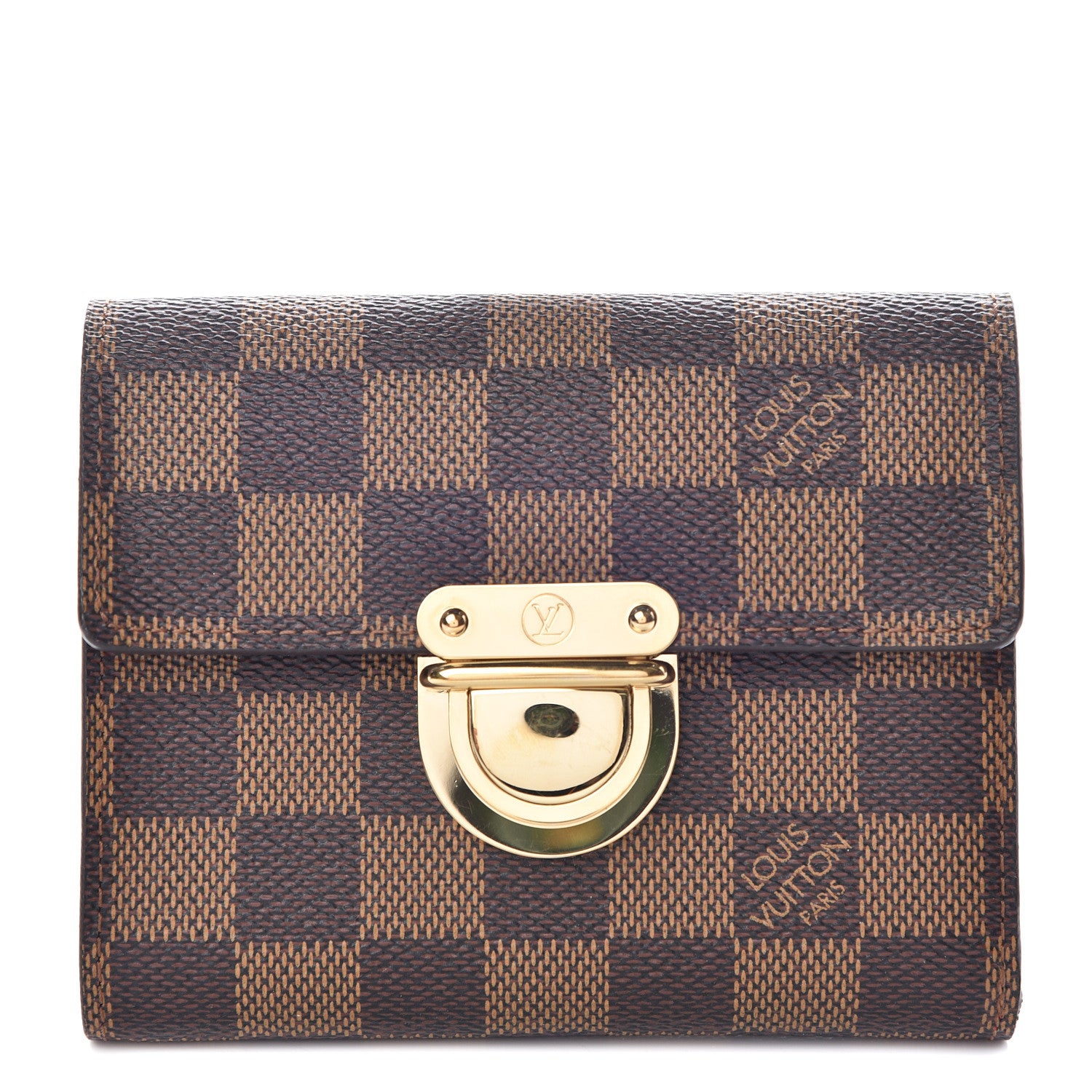 Louis Vuitton Damier Ebene Koala Compact Wallet 1 of 8