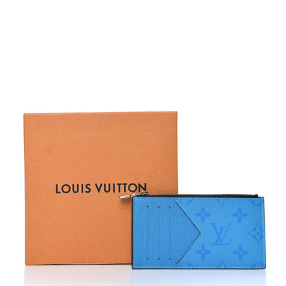 Louis Vuitton Taigarama Coin Card Holder Blue Lagoon 7 of 7