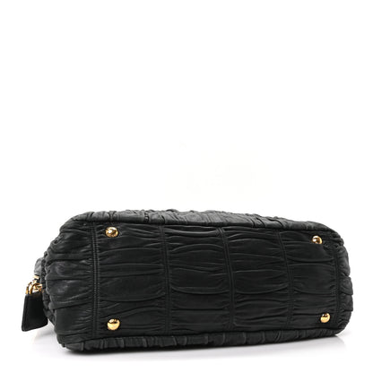 Prada Nappa Gaufre Tote Black 4 of 10