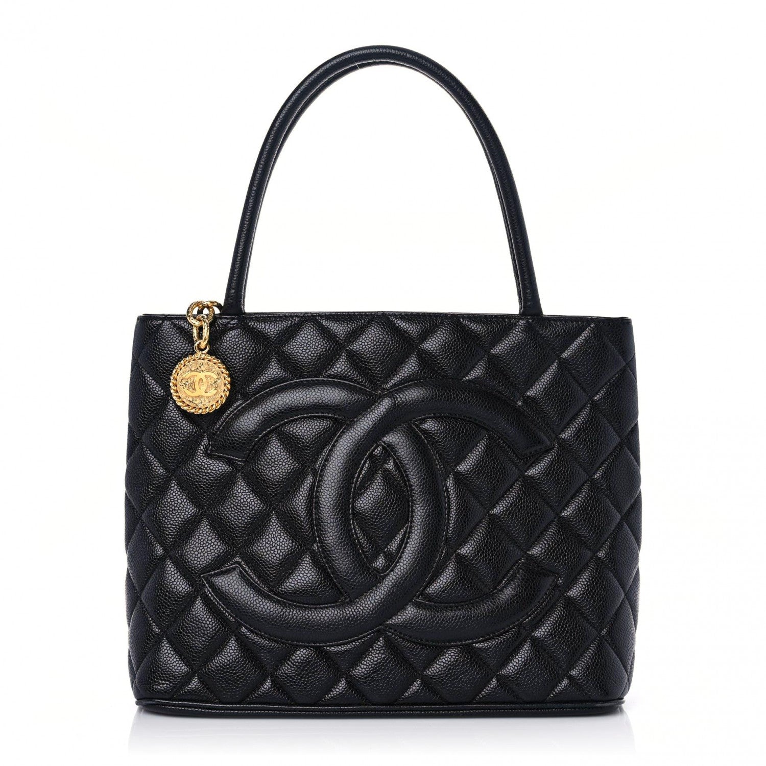Chanel Caviar Quilted Medallion Tote Black 1 of 14