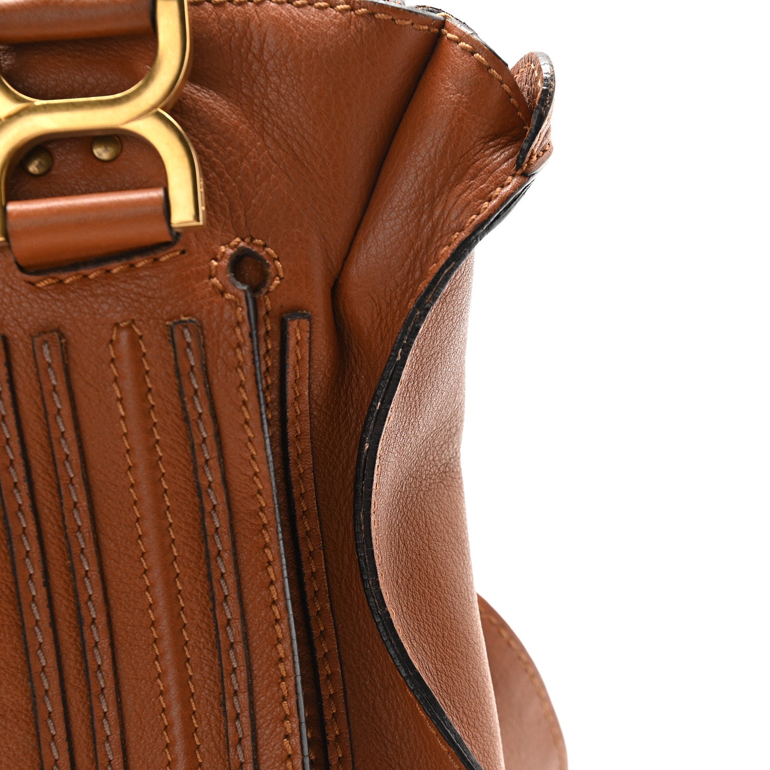 Chloe Calfskin Medium Marcie Satchel Tan 10 of 15