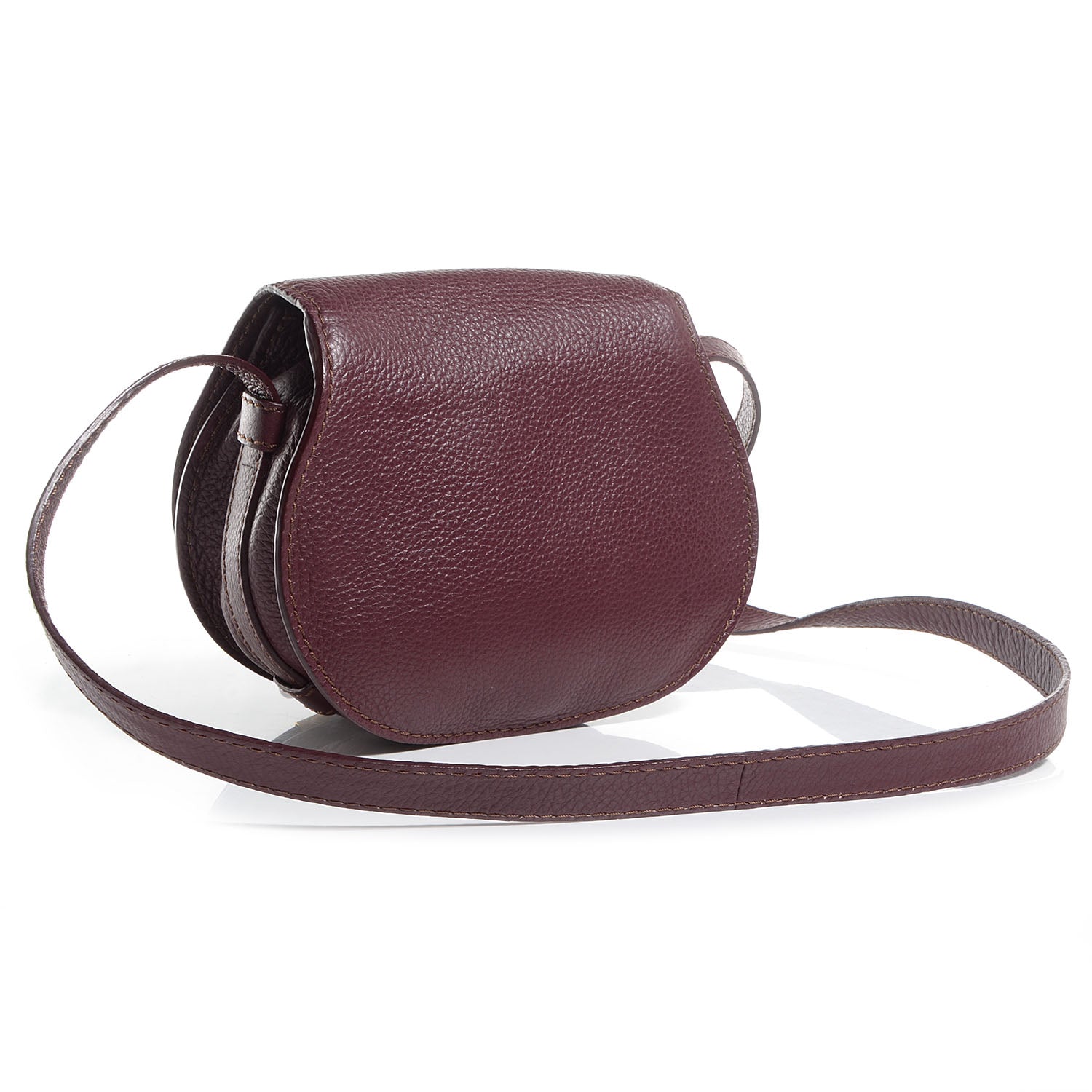 Chloe Calfskin Mini Marcie Round Crossbody Bag Wild Purple 3 of 10