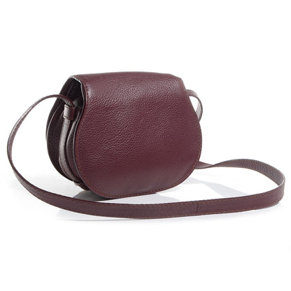 Chloe Calfskin Mini Marcie Round Crossbody Bag Wild Purple 3 of 10