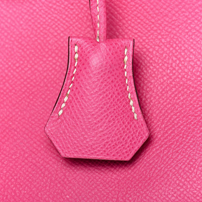 Hermes Epsom Candy Birkin 35 Rose Tyrien Rubis 31 of 32
