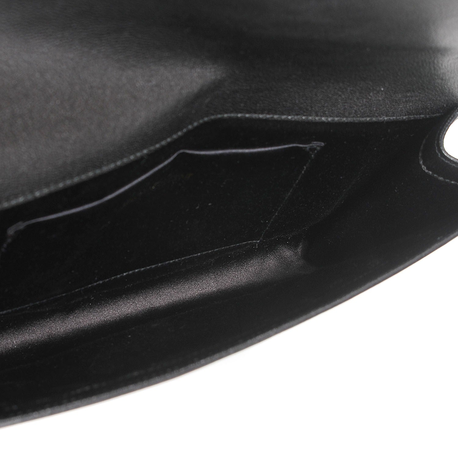 Saint Laurent Calfskin Monogram Large Belle De Jour Clutch Black 5 of 7