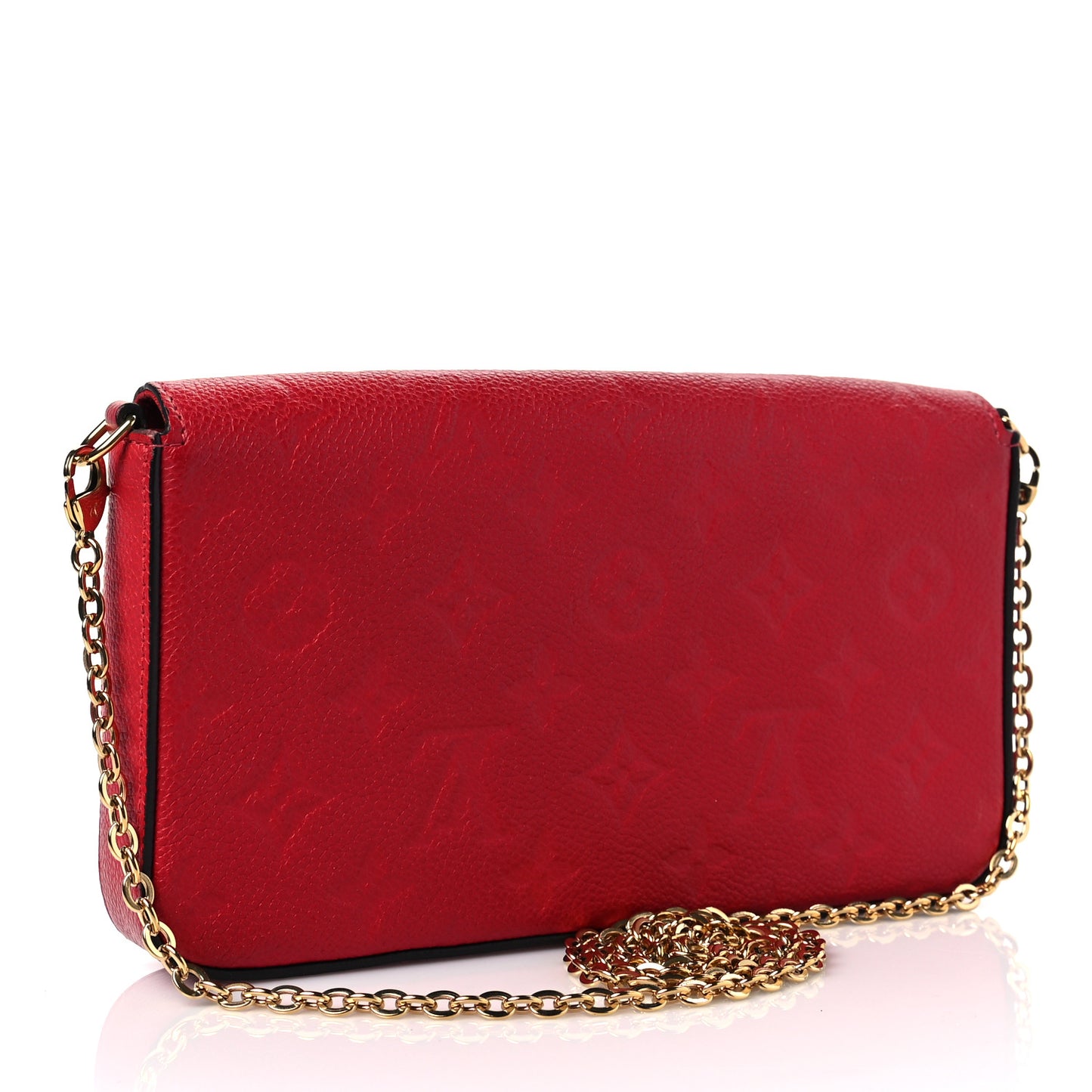 Empreinte Pochette Felicie Chain Wallet Scarlet