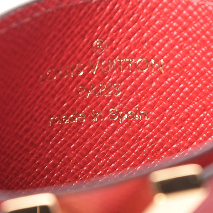 Louis Vuitton Calfskin Monogram Kimono Tote Card Holder Cherry 6 of 7
