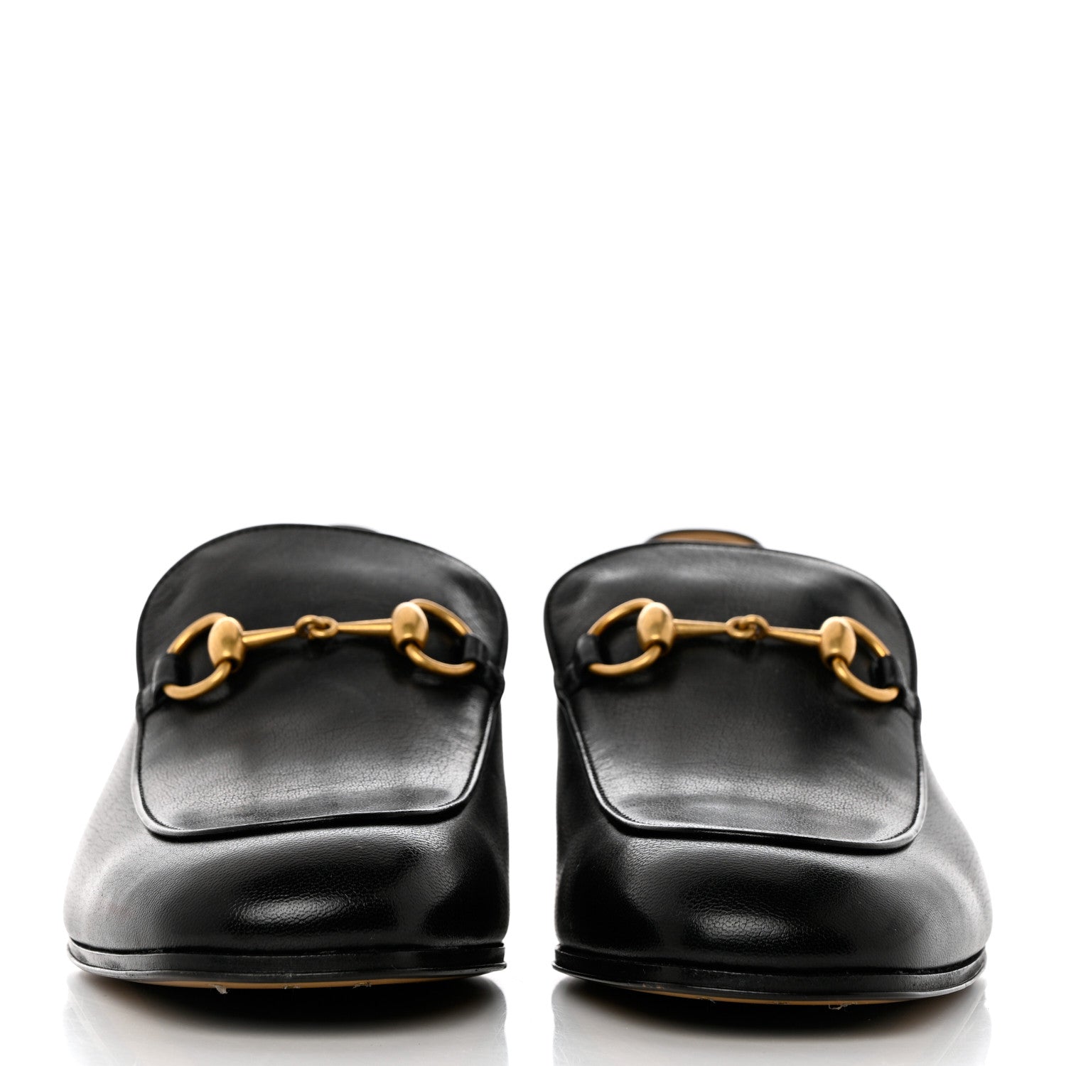 Gucci Goatskin Mens Horsebit Loafers 8 Black 2 of 13
