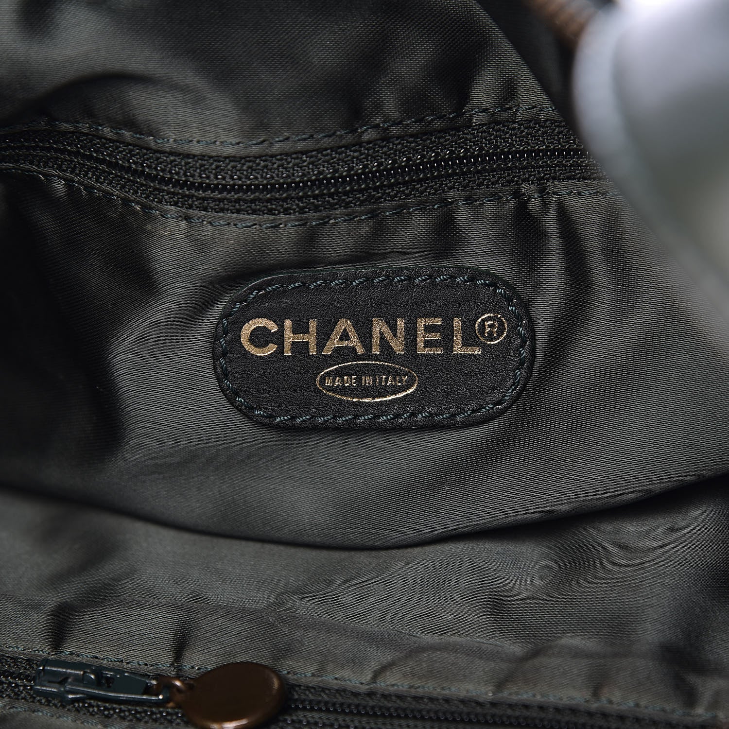 Chanel Lambskin CC Tassel Shoulder Bag Dark Green 6 of 12