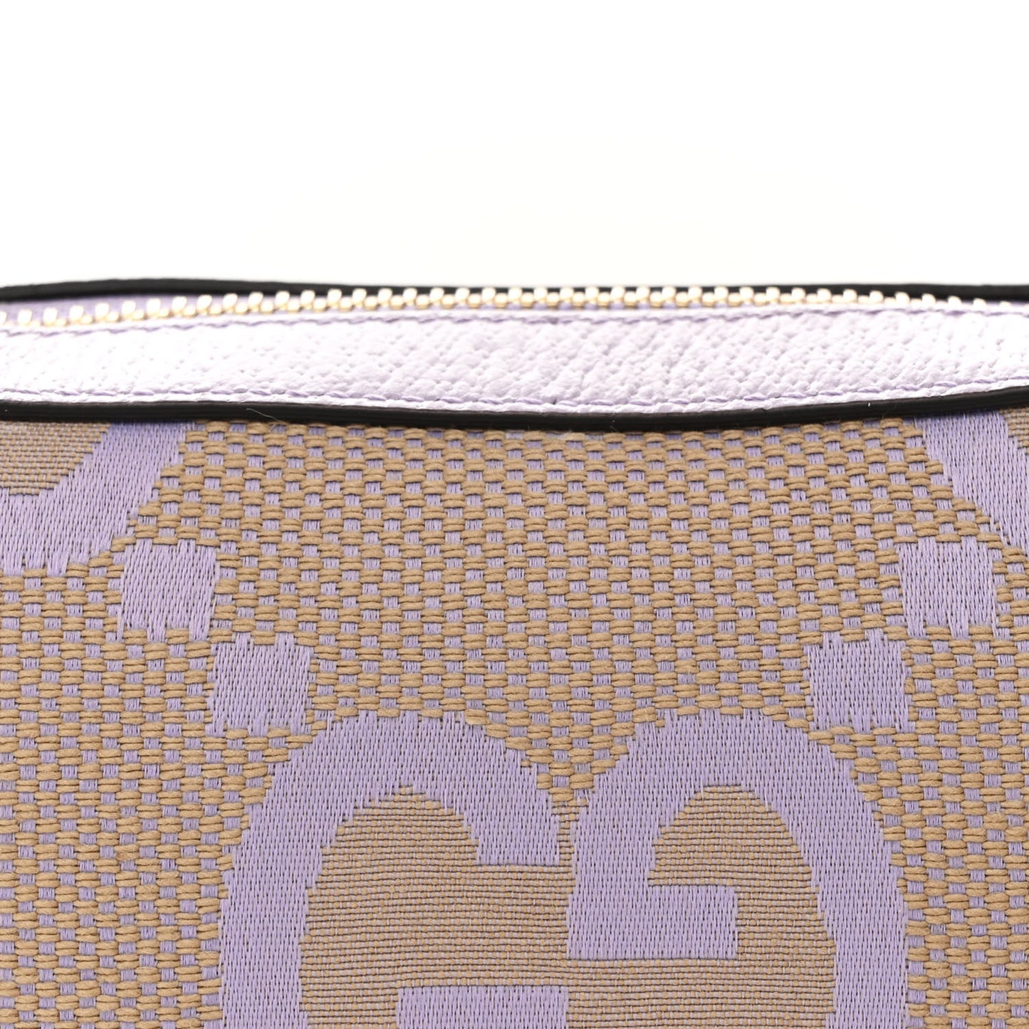 Monogram Jumbo GG Textured Dollar Calfskin Mini Ophidia Half Moon Hobo Beige Lapis