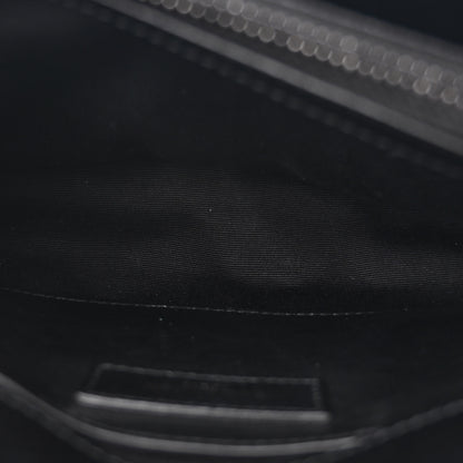 Saint Laurent Calfskin Y Quilted Monogram Monochrome Small Loulou Chain Satchel Black 6 of 12