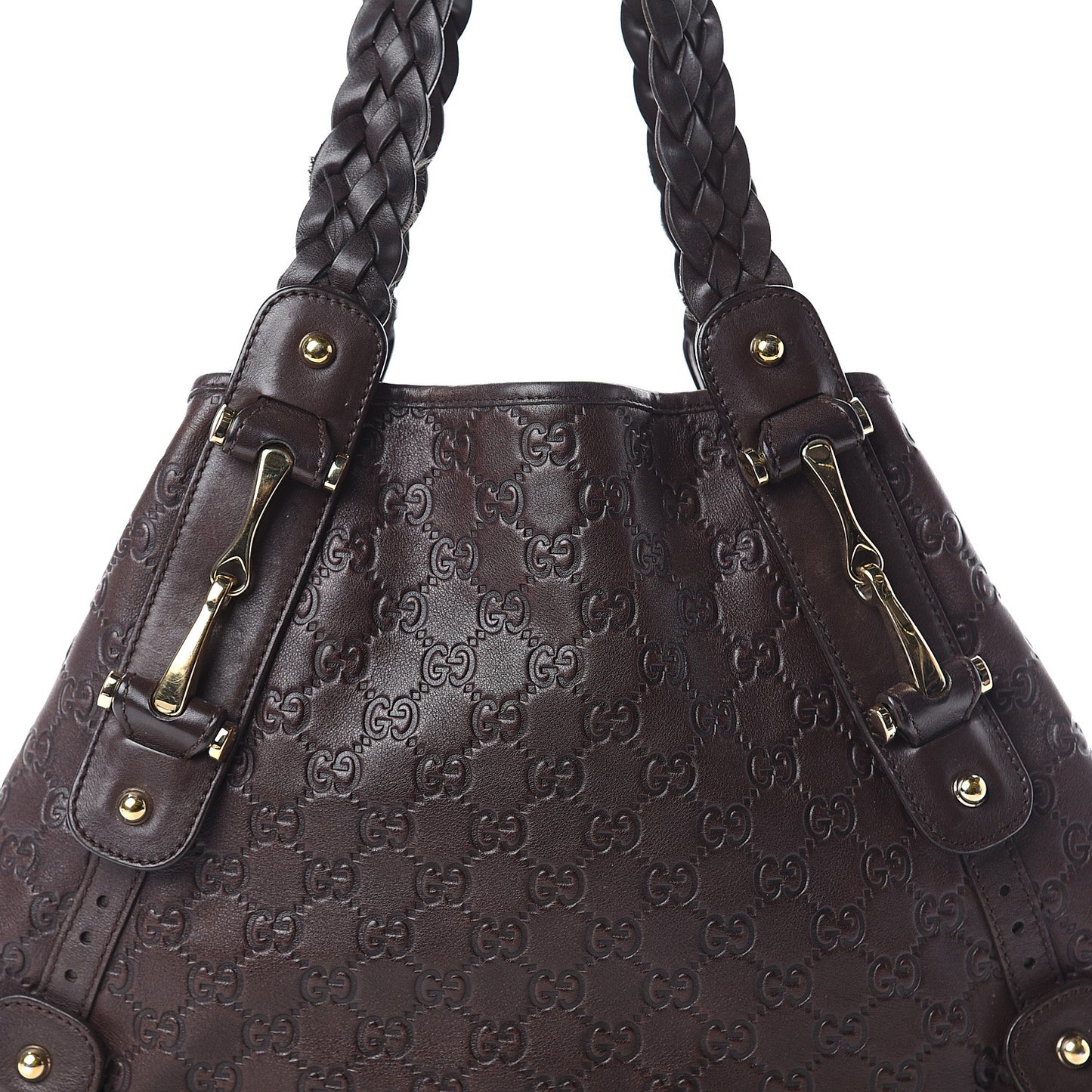 Guccissima Small Pelham Shoulder Bag Chocolate