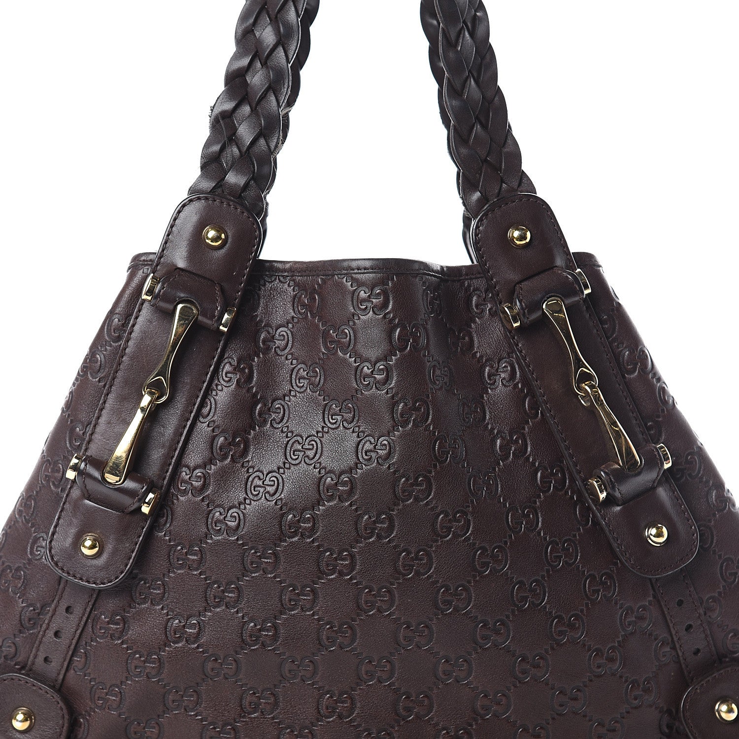 Gucci Guccissima Small Pelham Shoulder Bag Chocolate 6 of 8