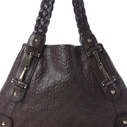 Gucci Guccissima Small Pelham Shoulder Bag Chocolate 6 of 8