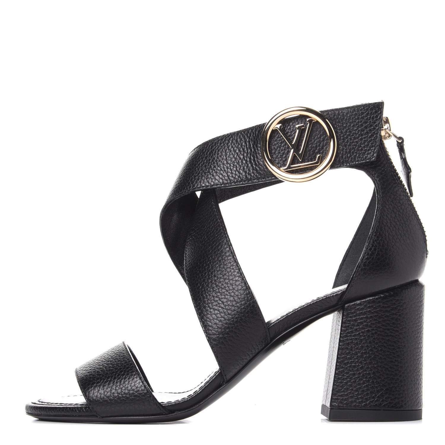 Louis Vuitton Calfskin Horizon Sandals 35 Black 1 of 11