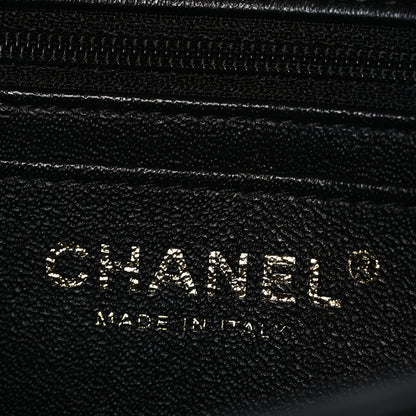 Chanel Lambskin Quilted Mini Top Handle Rectangular Flap Black 6 of 11