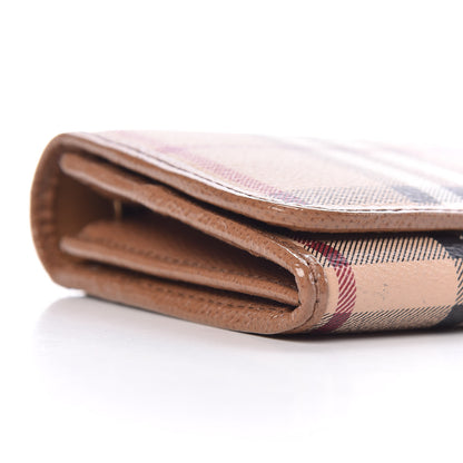 Burberry Patent Haymarket Check Penrose Continental Wallet Light Brown 7 of 13