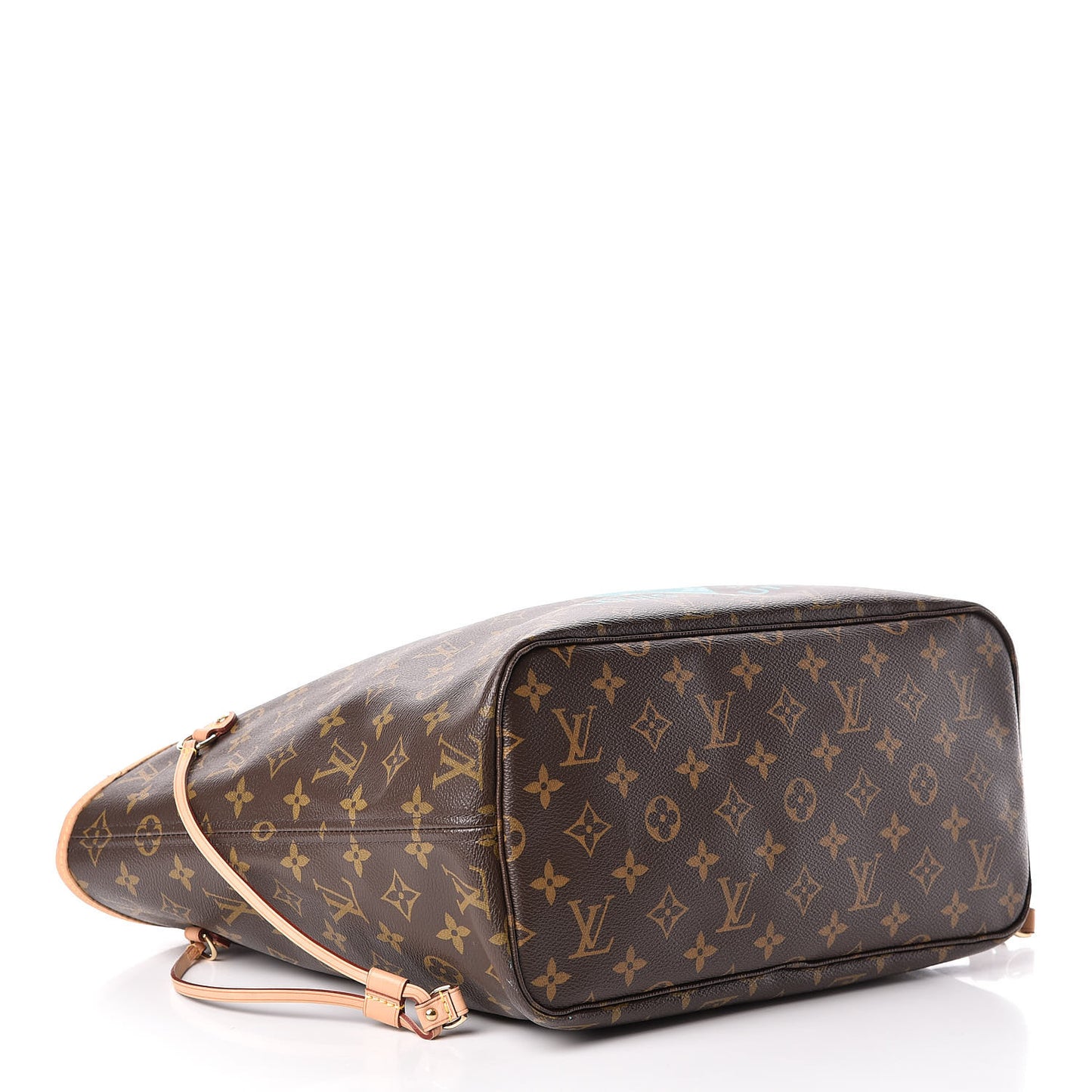 Monogram V Neverfull MM Turquoise